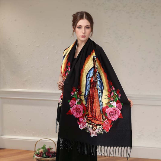 🔥Elegant mjuk fransad halsduk för kvinnor