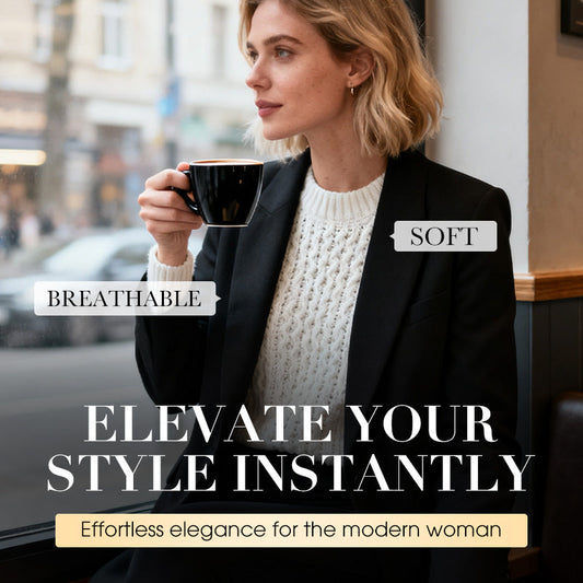 Klassisk Svart Kavaj för Dam med Enkelknäppning