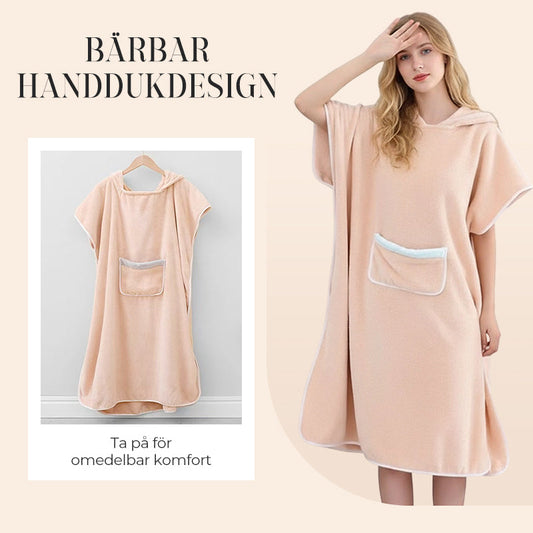 Mysiga Dam Badrock med Huva och Ficka