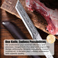Multifunktionell Full-Tang kniv med slida