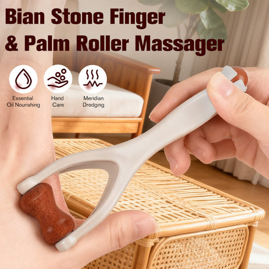 Bian-sten Rollermassager för Fingrar och Handflator