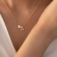 🔥KÖP 1 FÅ 1 GRATIS!!🔥Tiny Initial Halsband Golden Heart Letter A-Z💖