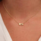 🔥KÖP 1 FÅ 1 GRATIS!!🔥Tiny Initial Halsband Golden Heart Letter A-Z💖
