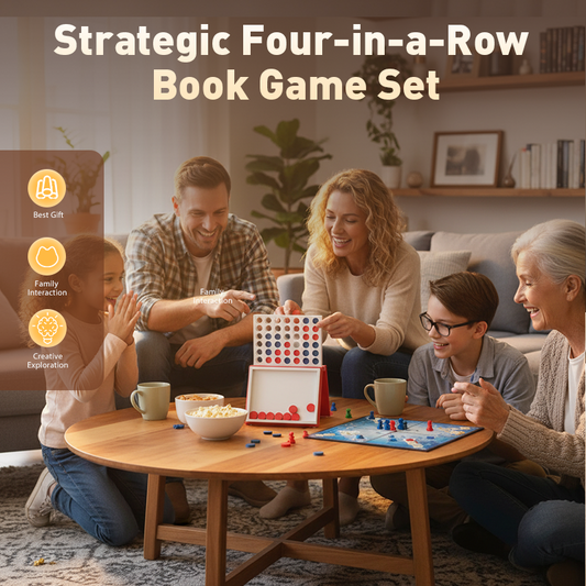 Strategiskt Fyra i Rad-Spel med Bokdesign