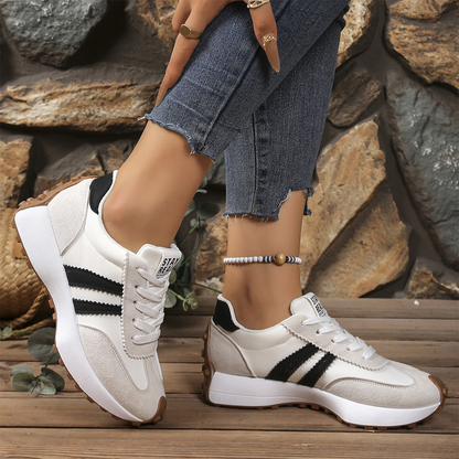 👟💥 50% RABATT! | Låga Casualskor för Damer – 4cm Plattform, Retrodesign & Halksäker!