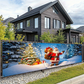 🔥Solange der Vorrat reicht 40 % Rabatt!🎉Utomhus Merry Christmas hängande banner