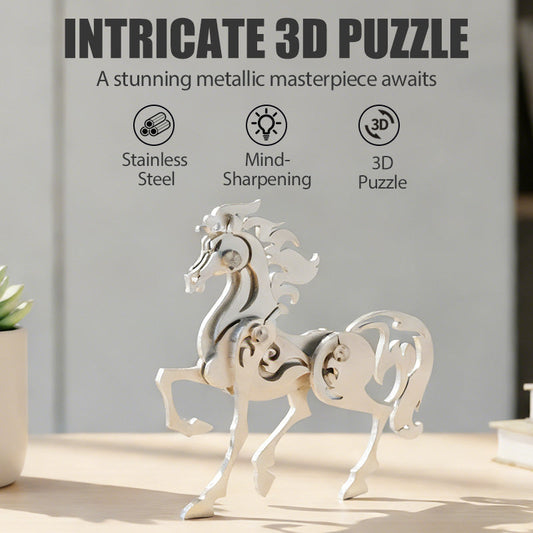 Mythical Creature Puzzle Kit i 3D rostfritt stål