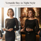 Elegant Sheer Mesh Lantern Sleeve Bodycon Dress
