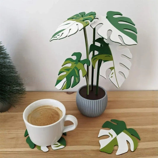 Monstera glasunderlägg 3D-print