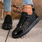 Damsneakers i mesh som andas med spets