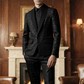 🔥🎁Nyhet 50 % RABATT🔥Mäns Svart Sparkle Tuxedo Dräkt Set