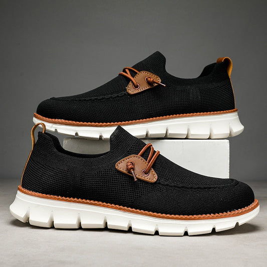 Andningsbara Slip-on Loafers i Mesh för Herr – Bekväma Fritidsskor