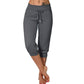 Korta Sweatpants – Dragsko i Midjan & Capri-längd för Avkoppling!