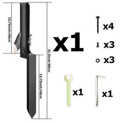 🔥 50% RABATT! 🛠️ Robust Staketstolpe Reparation – Ingen Grävning & H-Formad Design 🚧