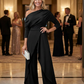 👗 60% RABATT! ✨ Elegant Enaxlad Jumpsuit för Kvinnor – Flytande Vida Ben, Omslagsdetalj & Andningsbart Tyg för En Trendig Look 💃