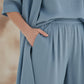 Elegant loungewear i avslappnad passform i tre delar för kvinnor