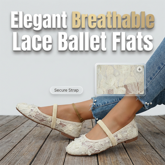 Kvinnors spets andas fyrkantig tå balett lägenheter