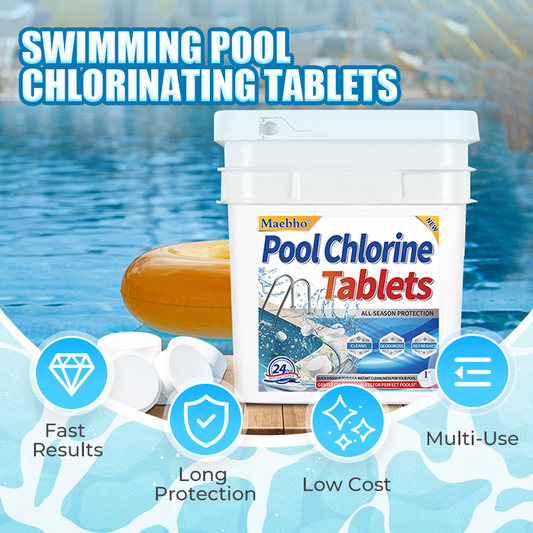 Poolrengöringstabletter för kristallklart vatten