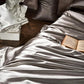 25 Momme Luxury Pure Mulberry Silk Bed Supplies Kit 4（1x quilt + 1x ark + 2x kuddhylsa）