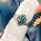 Vintage turkos blad Ring