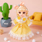 Miniatyrprinsessdockor för flickor