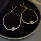 Justerbart armband med zirkonia
