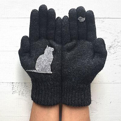 Sista dagen 49% RABATT Cat Fan Cotton Gloves