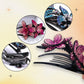 Haarklammern Doppelte Blume Strass