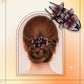 Haarklammern Doppelte Blume Strass