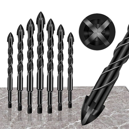 4-edge Cross Drill Bit Set 7st