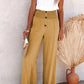 2024 Hot Sale Linen Blend High Rise Smocked Byxor