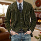 [varm present till honom]  Vinter Fleece Corduroy Blazer för män