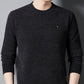 Mäns varma mysiga fodrade crewneck -topp - idealisk gåva