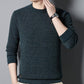 Mäns varma mysiga fodrade crewneck -topp - idealisk gåva
