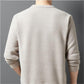 Mäns varma mysiga fodrade crewneck -topp - idealisk gåva